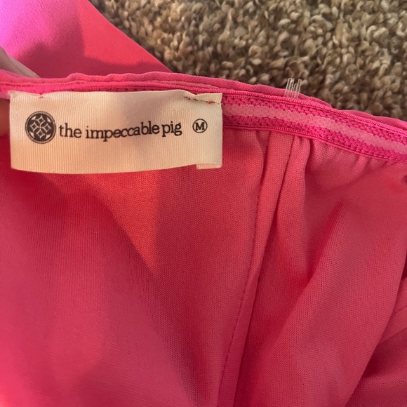 Pink strapless dress with a tie wrap Impeccable Pig - Picture 4 of 10